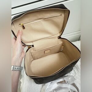 Cosmetic Bag Case, Genuine Leather, Nice Vanity Bag, Medicine Bag, Travel Case